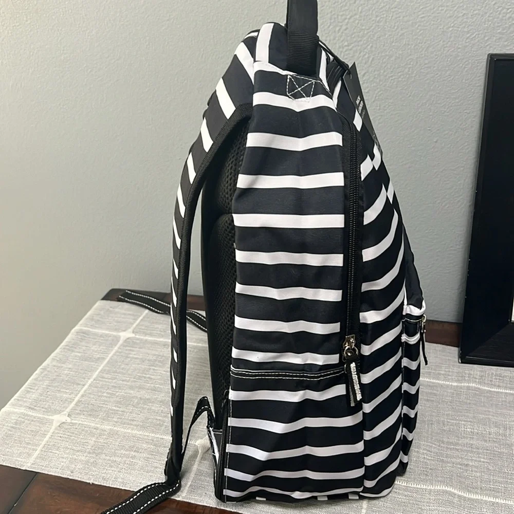 Scout Black and White Striped Backpack - Picture 4 of 8